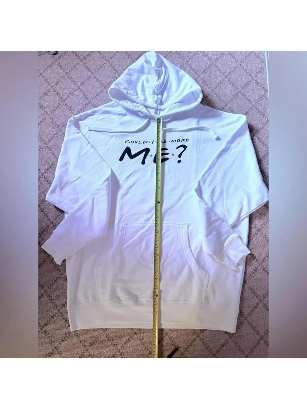 Friends long sleevewhite soft hoody 